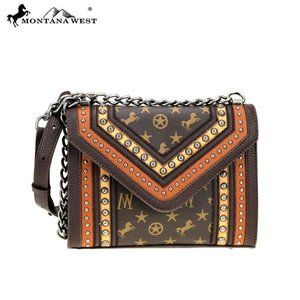 NWT Montana West Signature Monogram Crossbody Cf